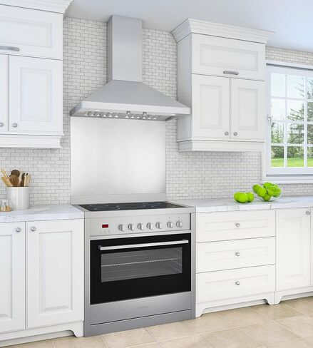 Ancona - Stainless Steel Backsplash – 36-Inch Kitchen Backsplash in Kuwait