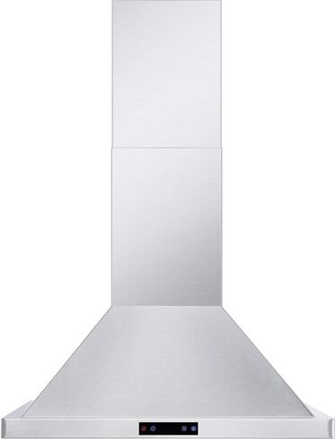 DKB 30" Inch Range Hood Wall Mounted Brushed Stainless Steel Kitchen Vent With 600 CFM in Saudi Arabia