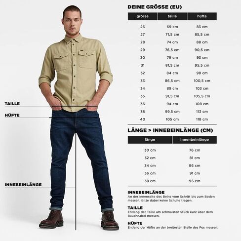 بنطال جينز G-Star Raw للرجال ذو قصة مستقيمة مقاس Triple A in Kuwait