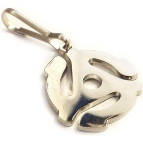 45 RPM Vinyl Record Adapter Spindle Replica Jacket Backpack ZIPPER PULL CLIP in Kuwait