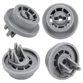 APPLIANCEMATES DD66-00023A رف أطباق سفلي لغسالة أطباق سامسونج بعجلات سفلية ومشبك تثبيت 4 عبوات، قطعة بديلة PS4222532، AP4342187، 2002711 in Saudi Arabia