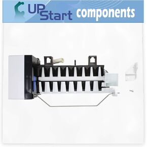 2198597 Refrigerator Ice Maker Assembly Replacement for KitchenAid KSRS25FTWH01 - Compatible with W10190960 AP3182733 Icemaker in Saudi Arabia