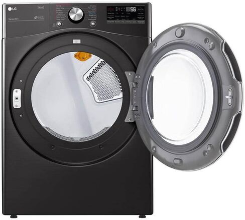 LG DLGX4201B / DLGX4201B / DLGX4201B 7.4 Cu. Ft. Black Steel Smart Front Load Gas Dryer with TurboSteam in Saudi Arabia