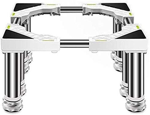 Washing Machine Refrigerator Stand Base High Rack Multi-functional Adjustable Washer Dryer Stand Pedestal Length/Width 45-65cm Wine Cooler Holder Bracket Cookers Rack Anti-vibration Mat For Tumble Dry in Saudi Arabia