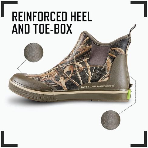 Gator Waders Mens Camp Boots - Ankle High Waterproof Shoes for Rain and Mud, Fishing, Hunting, and Camp Wear in Saudi Arabia