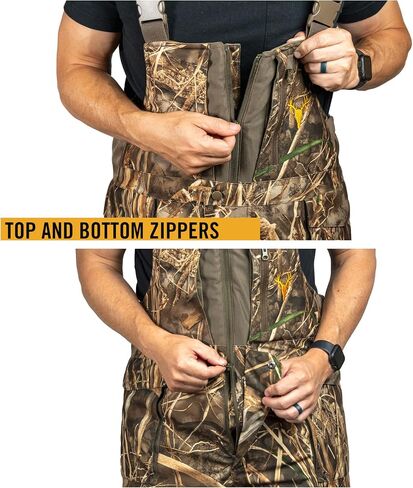 HOT SHOT Men’s Elite Camo Hunting Bib, Waterproof, Insulated, Designed for All Day Use in Saudi Arabia