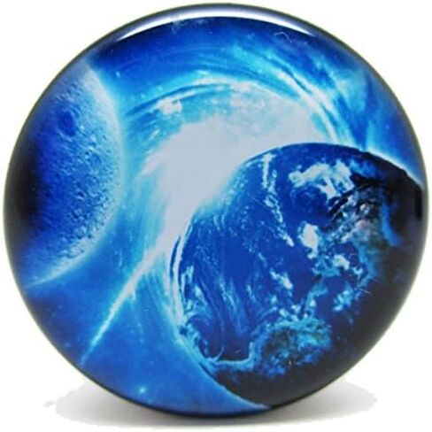 Pierced Republic Pair* Blue Earth & Moon Ear Plugs - Acrylic Screw-On - 12 Sizes in Kuwait