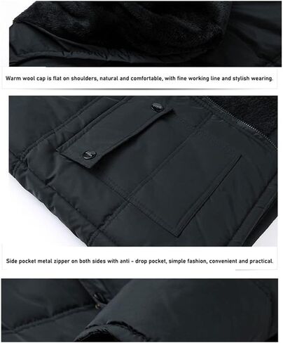 Winter Thicken Hooded Windproof Overcoat Warm Loose Down Casual Padded Jacket in Saudi Arabia