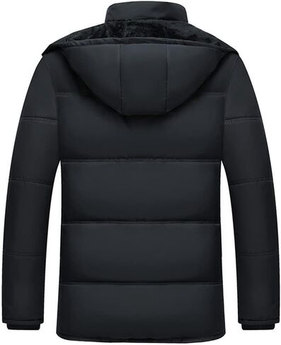 Winter Thicken Hooded Windproof Overcoat Warm Loose Down Casual Padded Jacket in Saudi Arabia
