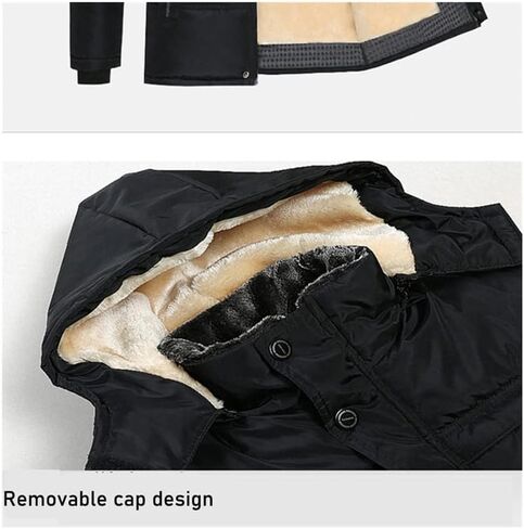 Winter Thicken Hooded Windproof Overcoat Warm Loose Down Casual Padded Jacket in Saudi Arabia