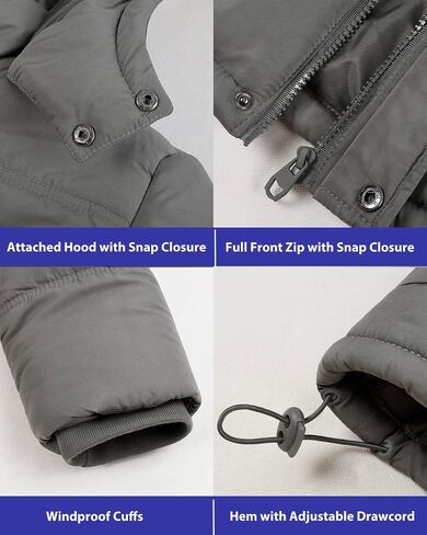 MADHERO Men's Puffer Jacket Water-Resistant Insulated Down Alternative Outerwear Coats in Saudi Arabia