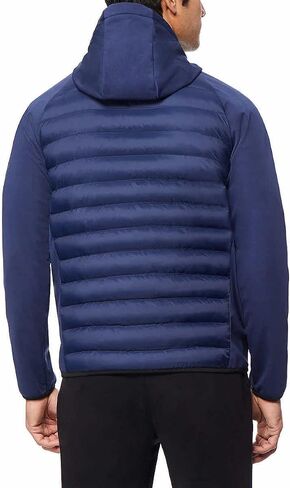 32 Degrees Heat Men's Mixed Media Jacket, Water Resistant, Stretch Comfort, Lightweight Warmth in Saudi Arabia