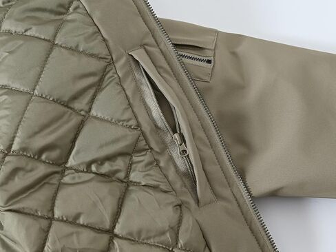 سترة بديلة معزولة لأسفل للرجال من BASUDAM سترة مضادة للماء بسحاب أمامي جاكيتات منتفخة شتوية متعددة الجيوب in Kuwait