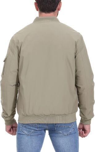 سترة بديلة معزولة لأسفل للرجال من BASUDAM سترة مضادة للماء بسحاب أمامي جاكيتات منتفخة شتوية متعددة الجيوب in Kuwait