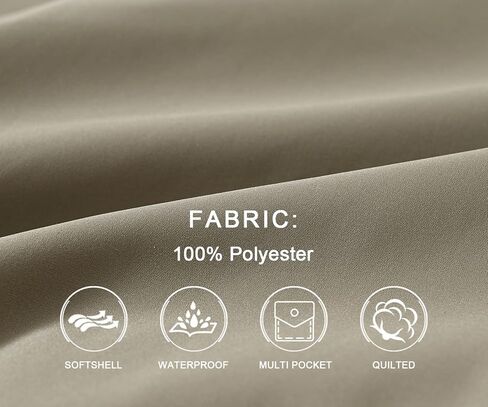 سترة بديلة معزولة لأسفل للرجال من BASUDAM سترة مضادة للماء بسحاب أمامي جاكيتات منتفخة شتوية متعددة الجيوب in Kuwait