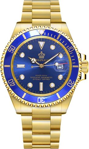 Mens Luxury Watches Rotatable Bezel Sapphire Glass Luminous Hand Quartz Silver Tone Stainless Steel Watch in Saudi Arabia