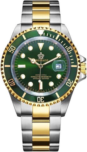 Mens Luxury Watches Rotatable Bezel Sapphire Glass Luminous Hand Quartz Silver Tone Stainless Steel Watch in Saudi Arabia