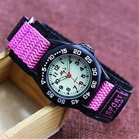 Sport Watch for Men Women Analog Quartz Watch Luminous Military Nylon Strap Hook Loop Wrist Watch Unisex for Teenagers/Students/Adult in Saudi Arabia