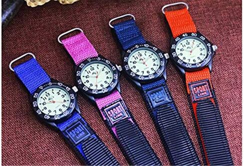 Sport Watch for Men Women Analog Quartz Watch Luminous Military Nylon Strap Hook Loop Wrist Watch Unisex for Teenagers/Students/Adult in Saudi Arabia
