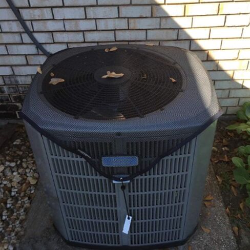 Air Conditioner Leaf Guard Central Air Conditioner Cover Keeps Out Leaves Cottonwood and Debris-Black in Kuwait