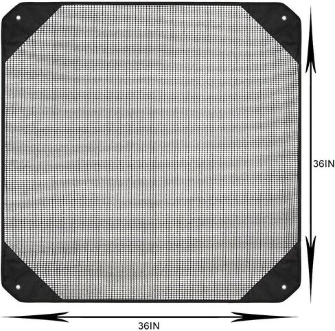 Air Conditioner Leaf Guard Central Air Conditioner Cover Keeps Out Leaves Cottonwood and Debris-Black in Kuwait