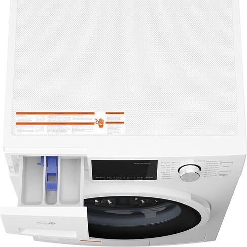 KoolMore FLW-3CWH 24" Front Load Machine, 2.7 Cu. Ft, Space Saving Unit with 20-Minute Quick, 12 Washing Cycles, Quiet Inverter Motor [120V], Medium, White in Saudi Arabia