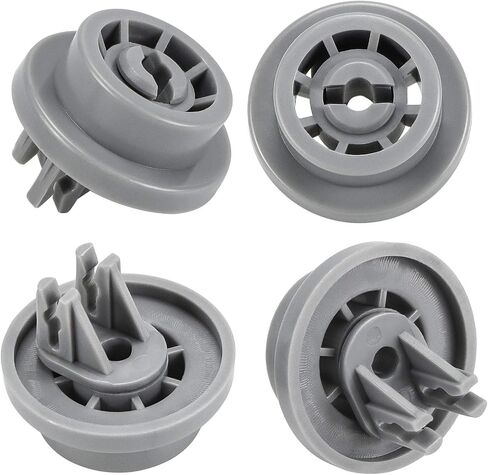 APPLIANCEMATES DD66-00023A رف أطباق سفلي لغسالة أطباق سامسونج بعجلات سفلية ومشبك تثبيت 4 عبوات، قطعة بديلة PS4222532، AP4342187، 2002711 in Saudi Arabia