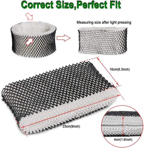 HIFROM Replacement HWF64 Humidifier Filter replacement for Holmes Sunbeam Bionaire Humidifier - Filter B, replacement for HM1645, HM1730, HM1745, HM1746, HM1750, HM1761, HM2220, HM2200 (2 Pcs) in Saudi Arabia