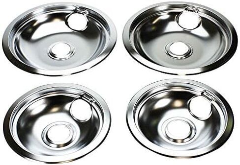 UPGRADED Lifetime Appliance 316048413 & 316048414 Drip Pan Set (2x 6" + 2x 8") Compatible with Frigidaire Range Oven in Saudi Arabia