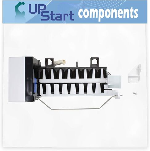 2198597 Refrigerator Ice Maker Assembly Replacement for KitchenAid KSRS25FTWH01 - Compatible with W10190960 AP3182733 Icemaker in Saudi Arabia