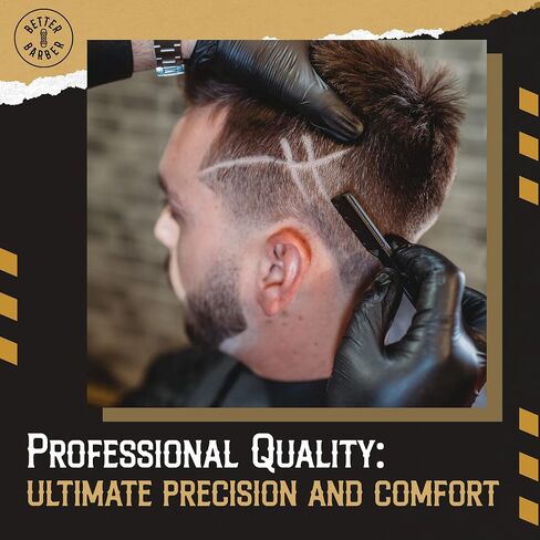 Straight Edge Razor for Men with 20+1 Easy to Use Disposable Blade Heads, Patented Shaving Razor Handle for Beard and Hair, Black Handle in Saudi Arabia