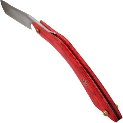 Old Ram Straight Razor | Straight Edge-Razor Red Wood & Bone Handle- Sharp | High Hardness Stainless Steel Cutthroat Straight Edge Blade | Barber Razor (217) in Kuwait