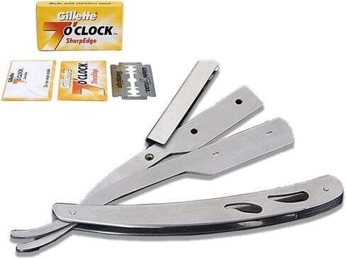 Straight Edge Barber Razor (Black Straight Razor) in Saudi Arabia