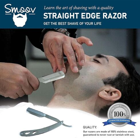 Straight Edge Barber Razor (Black Straight Razor) in Saudi Arabia