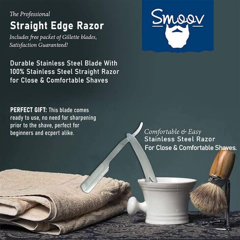 Straight Edge Barber Razor (Black Straight Razor) in Saudi Arabia