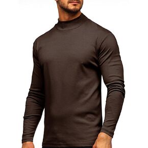 Rela Bota Mens Half Turtleneck Long Sleeve Pullover Basic Designed Undershirt Stretch Slim Fit Sweaters