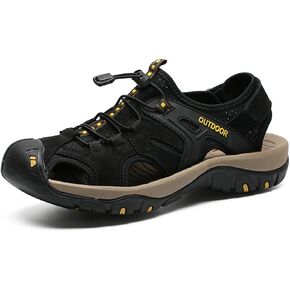 Veslexth Men's Athletic Hiking Sandals Fisherman Summer Outdoor Sport Sandal Shoes Adjustable Amphibious Casual Beach Sandal in Kuwait
