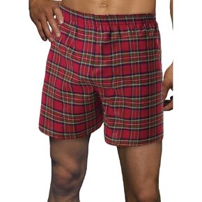 Hanes Classics Men's Extended Sizes Tartan Boxers with Comfort Flex Waistband 2-Pack in Saudi Arabia