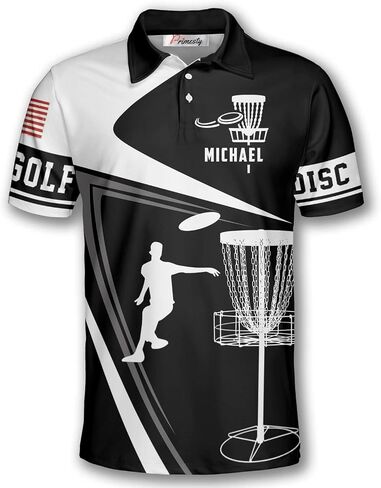 PRIMESTY Personalized Disc Golf Shirts for Men- Custom Disc Golf Jerseys for Teams- Disc Golf Shirts Men's Polo in Kuwait