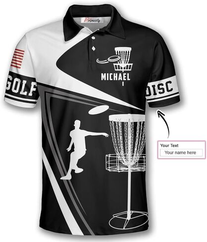 PRIMESTY Personalized Disc Golf Shirts for Men- Custom Disc Golf Jerseys for Teams- Disc Golf Shirts Men's Polo in Kuwait