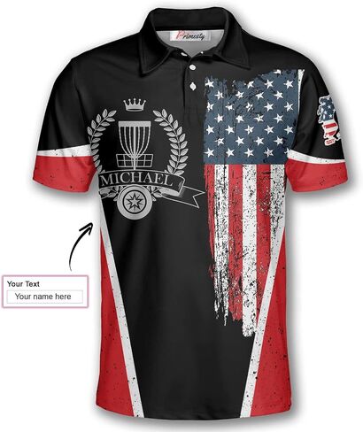 PRIMESTY Personalized Disc Golf Shirts for Men- Custom Disc Golf Jerseys for Teams- Disc Golf Shirts Men's Polo in Kuwait
