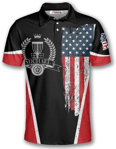 PRIMESTY Personalized Disc Golf Shirts for Men- Custom Disc Golf Jerseys for Teams- Disc Golf Shirts Men's Polo in Kuwait