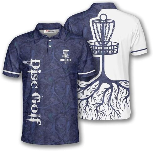 PRIMESTY Personalized Disc Golf Shirts for Men- Custom Disc Golf Jerseys for Teams- Disc Golf Shirts Men's Polo in Kuwait