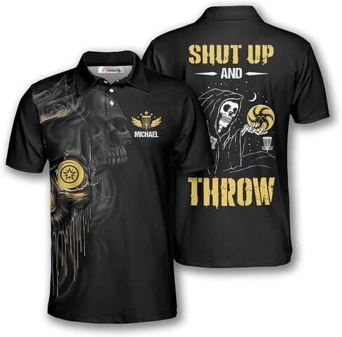 PRIMESTY Personalized Disc Golf Shirts for Men- Custom Disc Golf Jerseys for Teams- Disc Golf Shirts Men's Polo in Kuwait