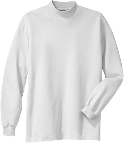 Men's Interlock Knit Mock Turtleneck in Sizes XS-6XL in Kuwait