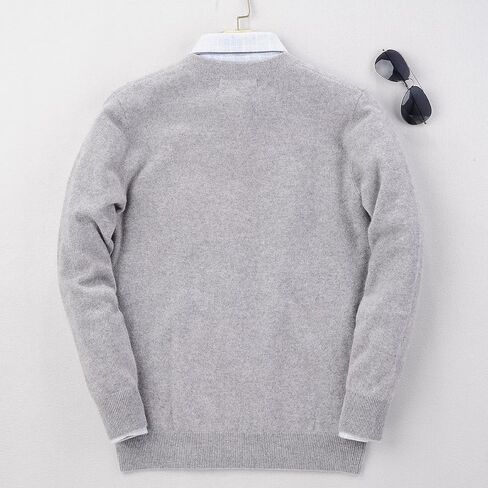 织礼 Zhili Men's Perfect Slim Fit V-Neck Cashmere Sweater in Saudi Arabia