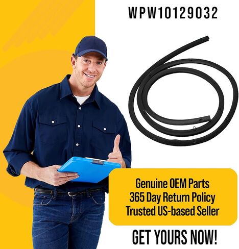 Durable WPW10129032 W10129032 Door Gasket - Compatible Amana Maytag Whirlpool Stove Parts - Replaces AP6015430 1449536 PS11748708 - Traps Heat and Prevents It From Escaping in Saudi Arabia