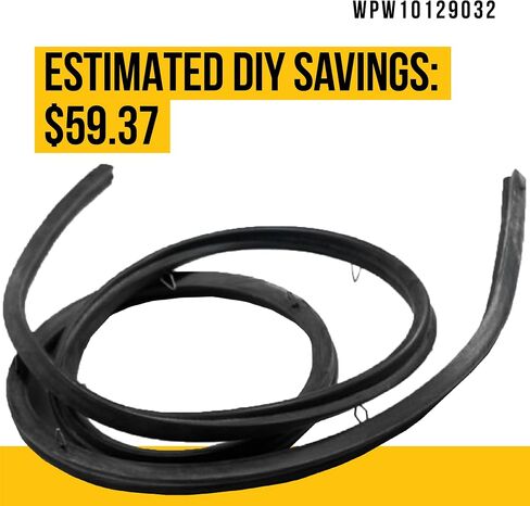Durable WPW10129032 W10129032 Door Gasket - Compatible Amana Maytag Whirlpool Stove Parts - Replaces AP6015430 1449536 PS11748708 - Traps Heat and Prevents It From Escaping in Saudi Arabia