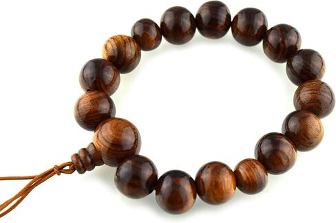 Sendan wood Bracelet Japanese Juzu Prayer beads Asian Rosary Cool Zen Made in Kyoto UDA35 in Saudi Arabia