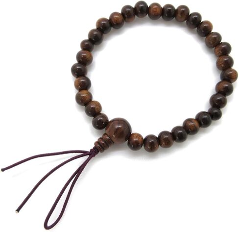Sendan wood Bracelet Japanese Juzu Prayer beads Asian Rosary Cool Zen Made in Kyoto UDA35 in Saudi Arabia